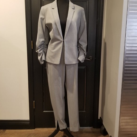ANTONIO MELANI Dresses & Skirts - Antonio Melani Light Grey Pant Suit